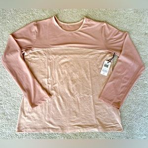 NWT pink anatomie buda mesh longsleeve top size XL